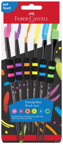 481622 Black Brushes Set of 6 with soft grip_PM1_Office.jpg