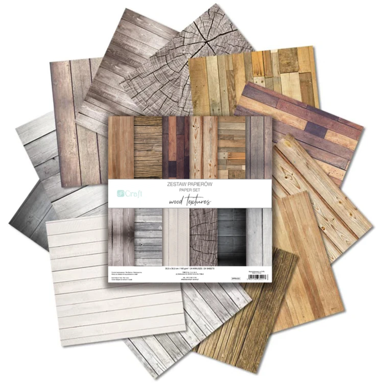 ZESTAW PAPIERÓW 30,5 X 30,5, 24 KARTKI - WOOD TEXTURES-1.jpg