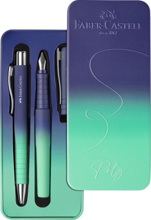 241055_Set Poly BallPen Flow buzzing blue, fountain pen and ballpoint pen_PM3_Office.jpg