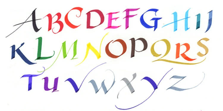 Kuretake Zig Calligraphy II TC-3100 kolory alfabet.jpg