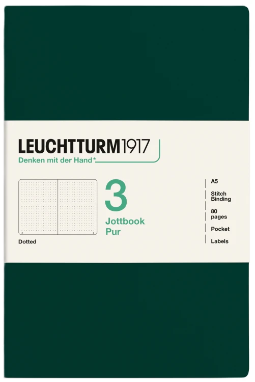 400699_LT1917_Jottbook_Pur_Medium_A5_ForestGreen_Dotted_Frontshot_2560px_144DPI_sRGB.jpg