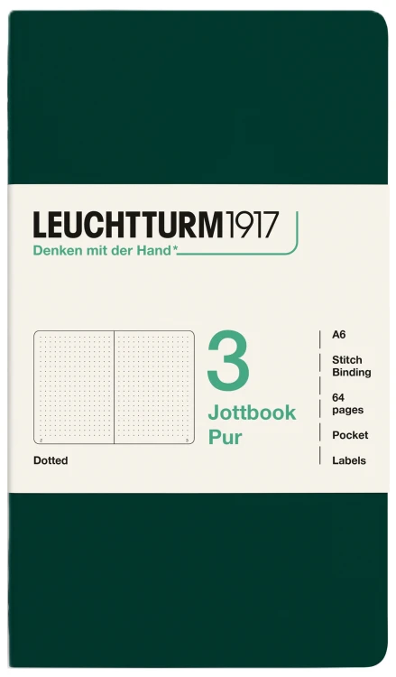 400723_LT1917_Jottbook_Pur_Pocket_A6_ForestGreen_Dotted_Frontshot_2560px_144DPI_sRGB.jpg