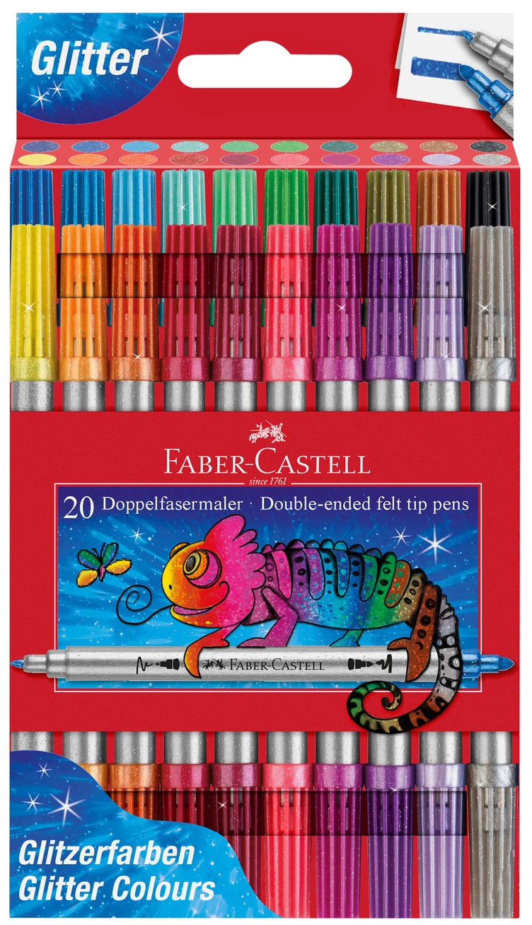 151108_Glitter Double-ended felt-tip pen, set of 20_PM1_Office.jpg