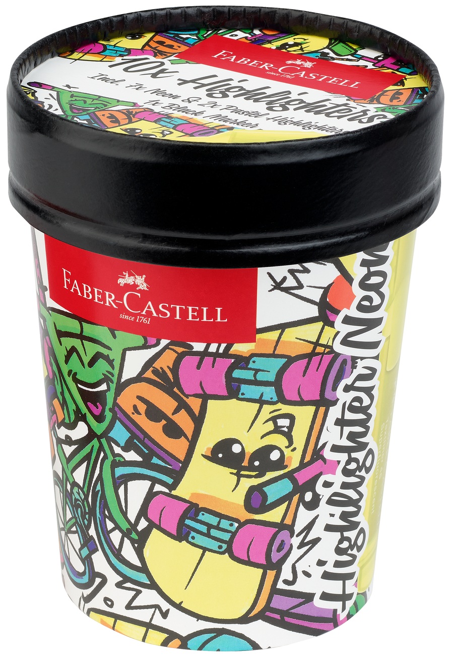 254695 Textliner Superfluorescent Ice cream cup Highlighter, 10ct_PM1_Office.jpg