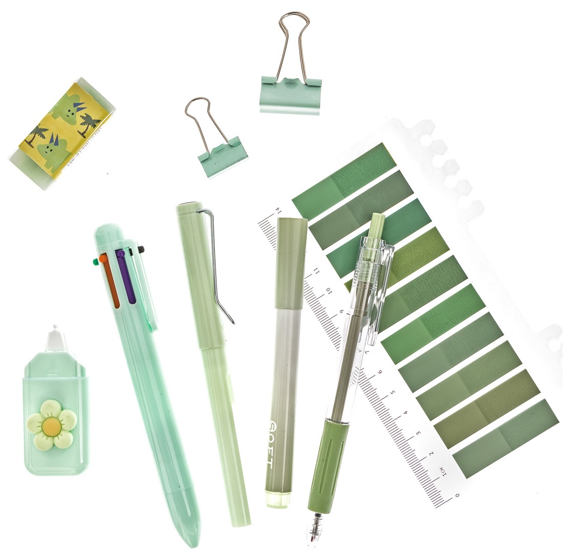 ZESTAW SZKOLNO BIUROWY 9 ELEMENTOWY - PASTEL GREEN.jpg