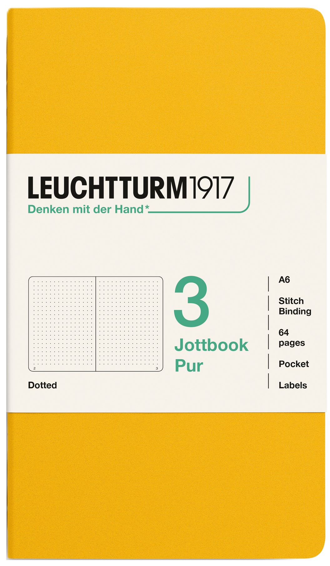 400722_LT1917_Jottbook_Pur_Pocket_A6_Sunflower_Dotted_Frontshot_2560px_144DPI_sRGB.jpg